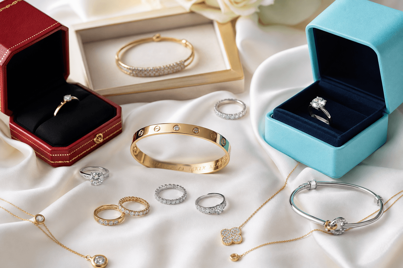 We buy Cartier, Tiffany, Boodles and luxury designer jewellery