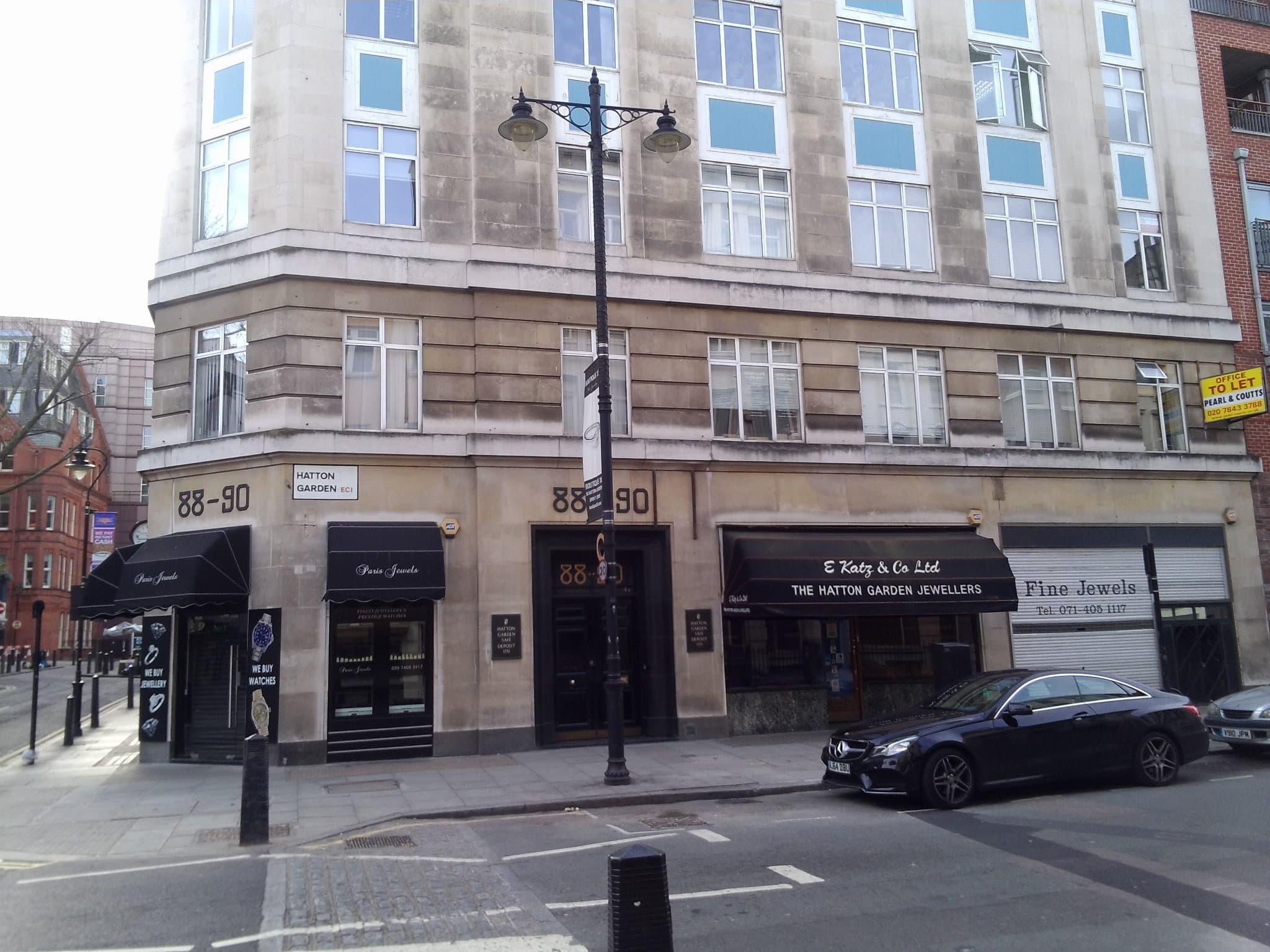 Fine Jewellery Buyers office building, Hatton Garden, London